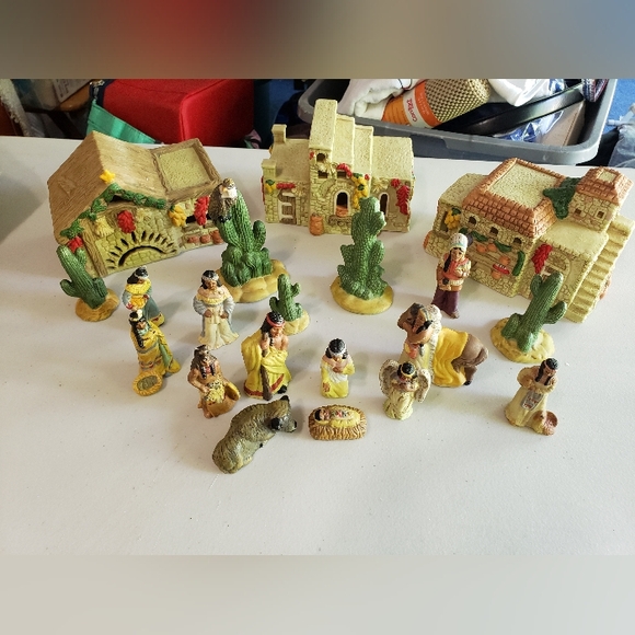 INDIAN NATIVE INDIAN VILLAGE SET - Picture 6 of 8